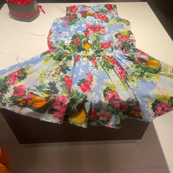 Juicy Couture Tropical Floral Dress – Size 6 – Vintage Y2K Style - Picture 3 of 4